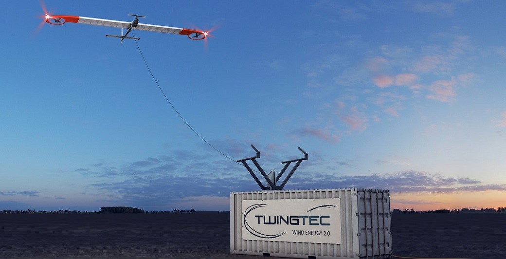 TwingTec is developing drones that can harvest wind energy at a height of several hundred meters and has gotten a label from the Solar Impulse Foundation. 