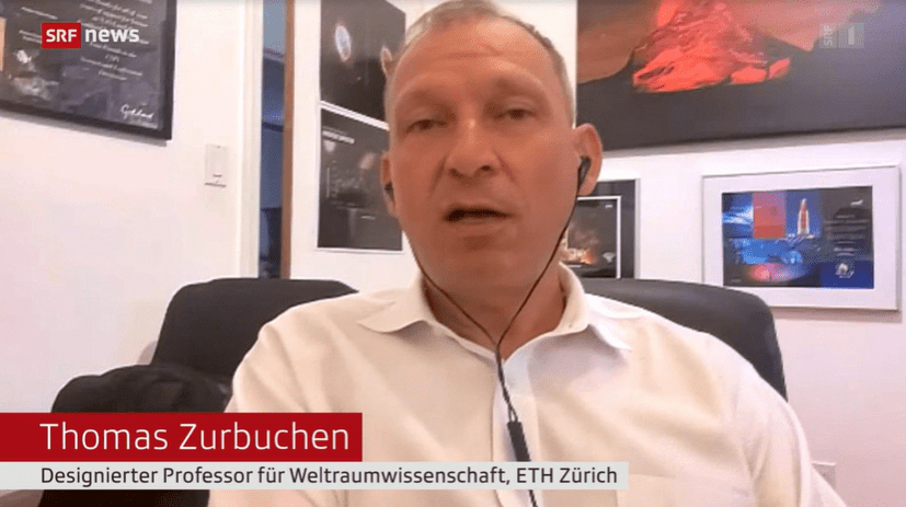 News story in SRF "Tagesschau" with Thomas Zurbuchen (25.05.2023) - German only
