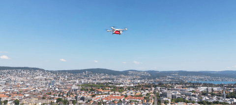 Matternet M2 Drone over Zurich